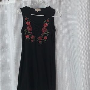 Rose Embroidered Dress